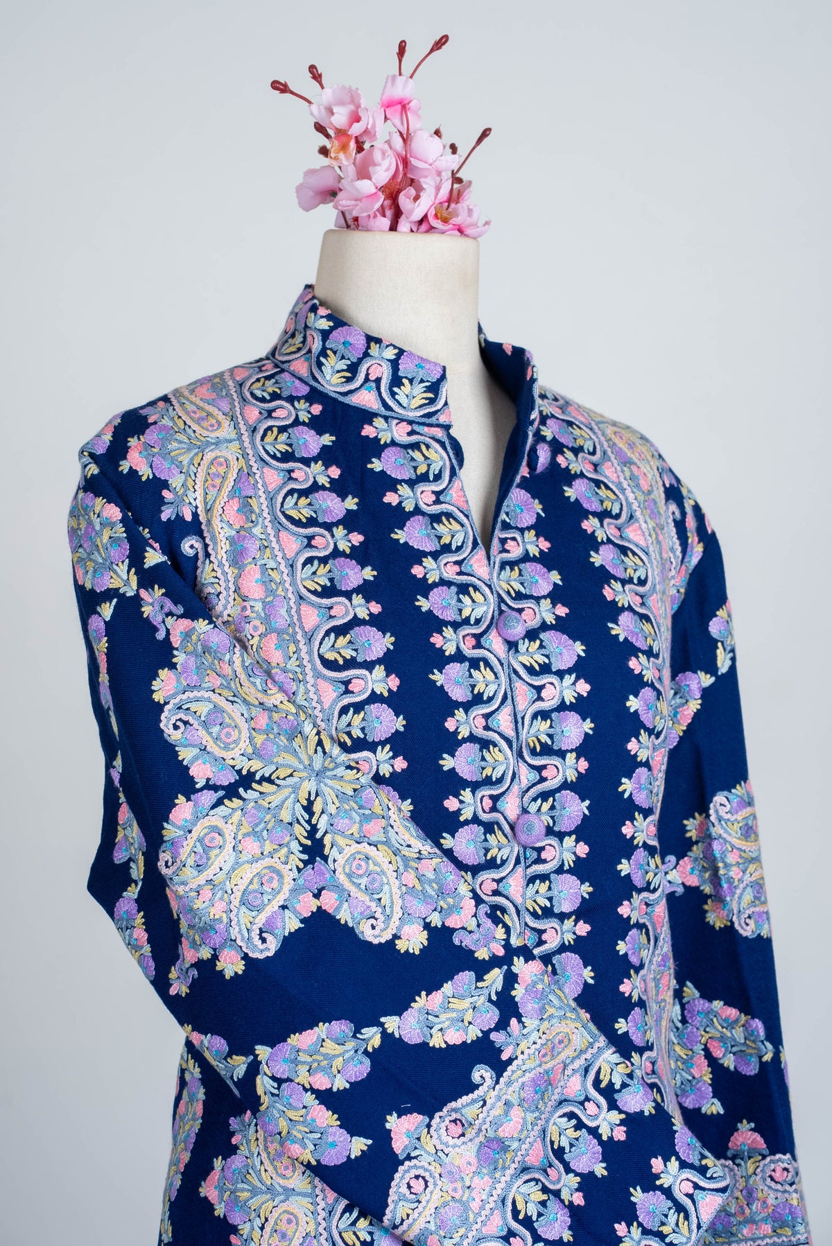 Royal Garden Aari Hand Embroidered Long Jacket