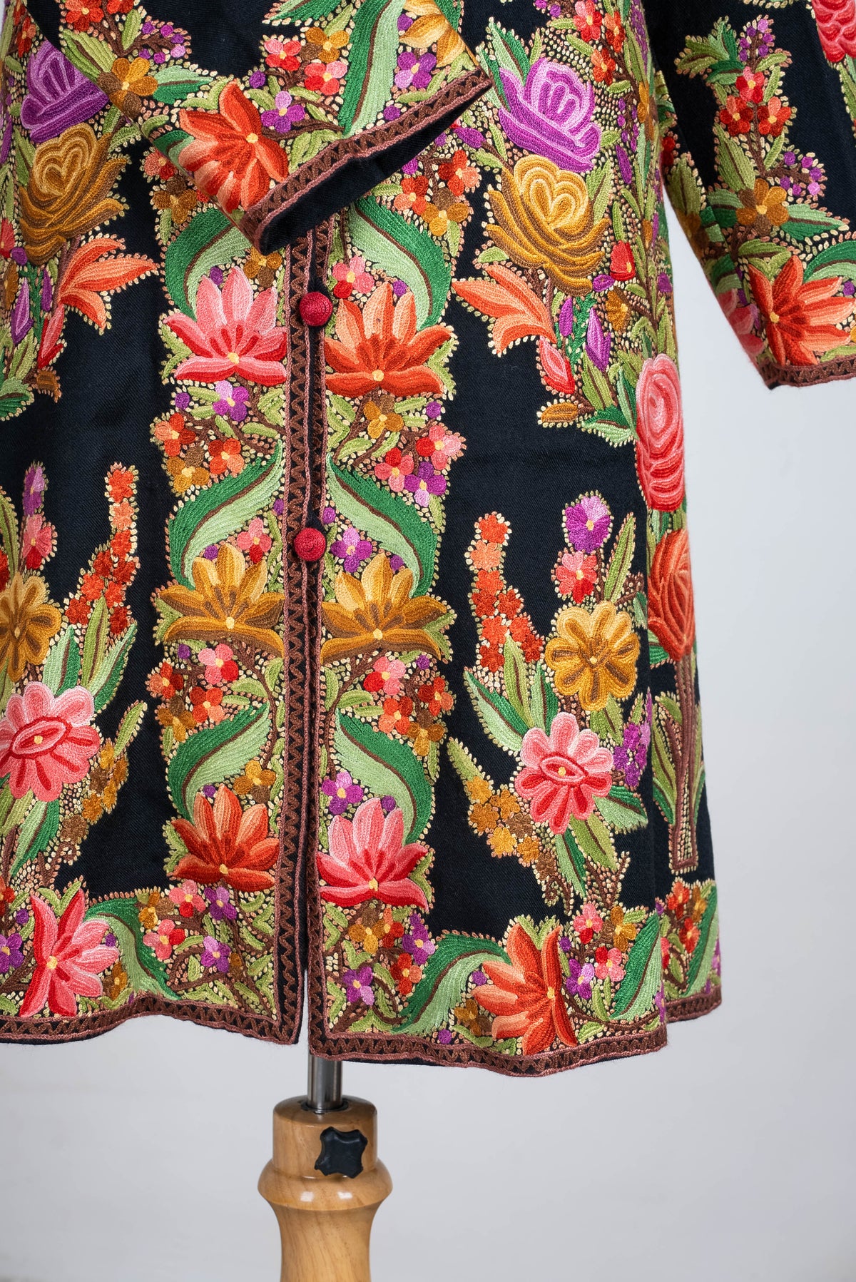 Garden Royale Aari Hand Embroidered Long Jacket