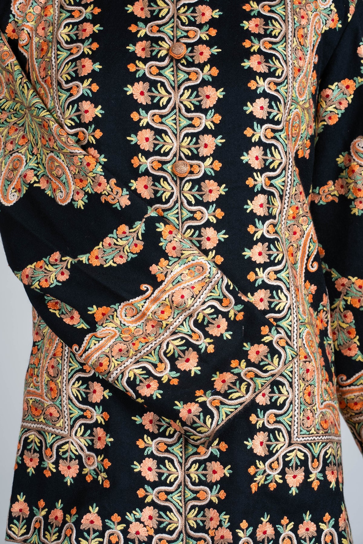 Heritage Bloom Aari Hand Embroidered Short Jacket