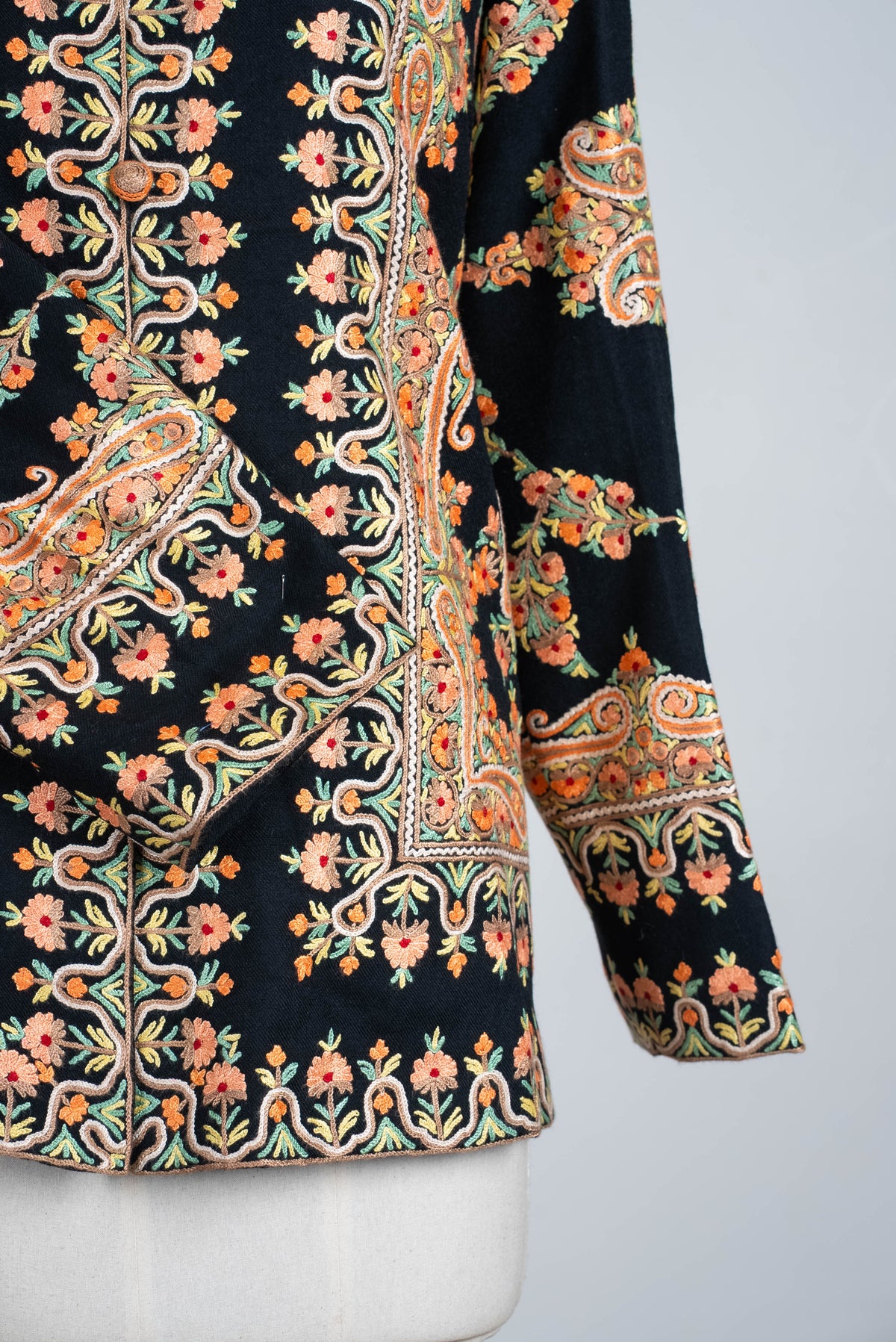 Heritage Bloom Aari Hand Embroidered Short Jacket