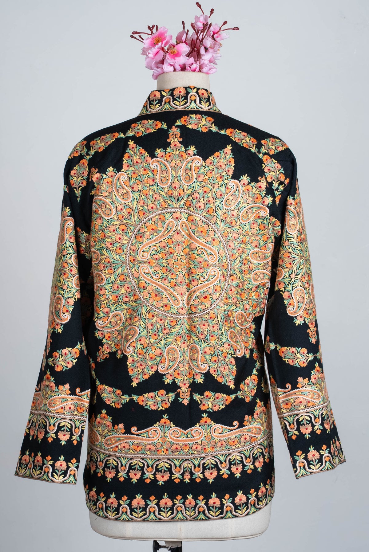 Heritage Bloom Aari Hand Embroidered Short Jacket