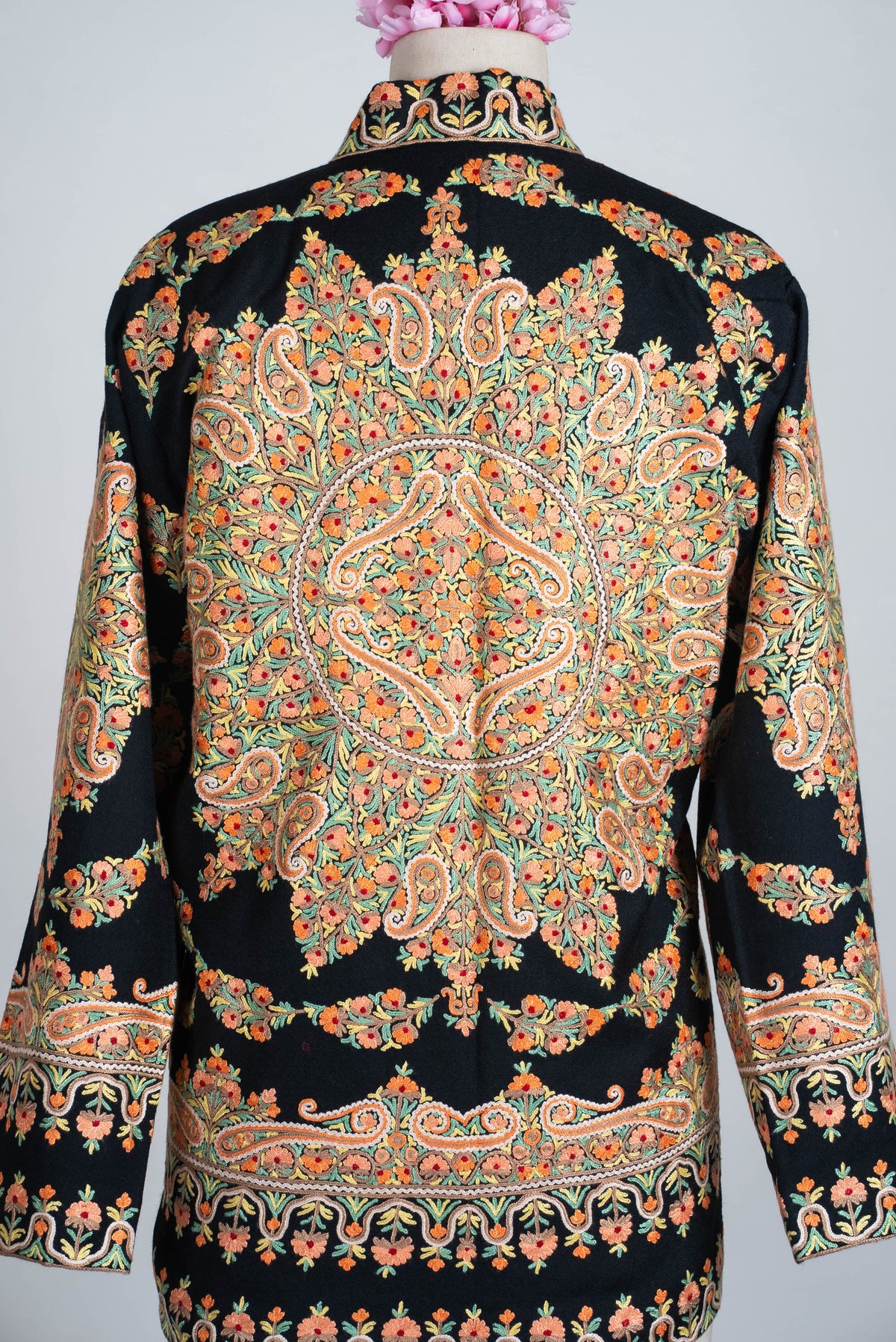 Heritage Bloom Aari Hand Embroidered Short Jacket