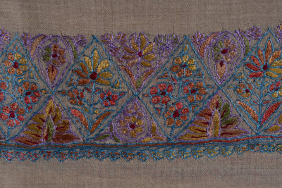 Lavender Mist Rumal — Sozni Hand Embroidered