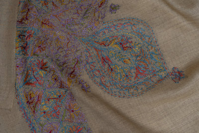 Lavender Mist Rumal — Sozni Hand Embroidered