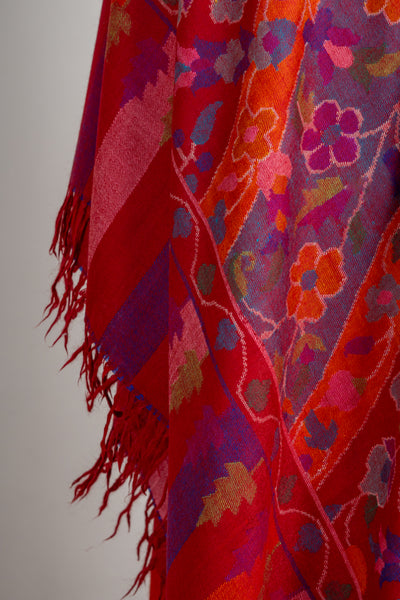 Pure Pashmina with Vibrant Kani Weave Elegance