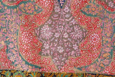 Kalamkari: Timeless Heritage Hand-Embroidered Pure Pashmina Sozni Shawl