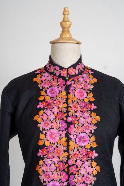 Blossom Charm: Short Aari Embroidered Jacket