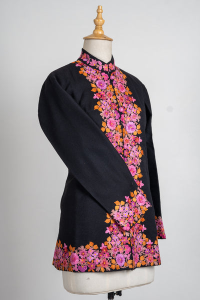 Blossom Charm: Short Aari Embroidered Jacket