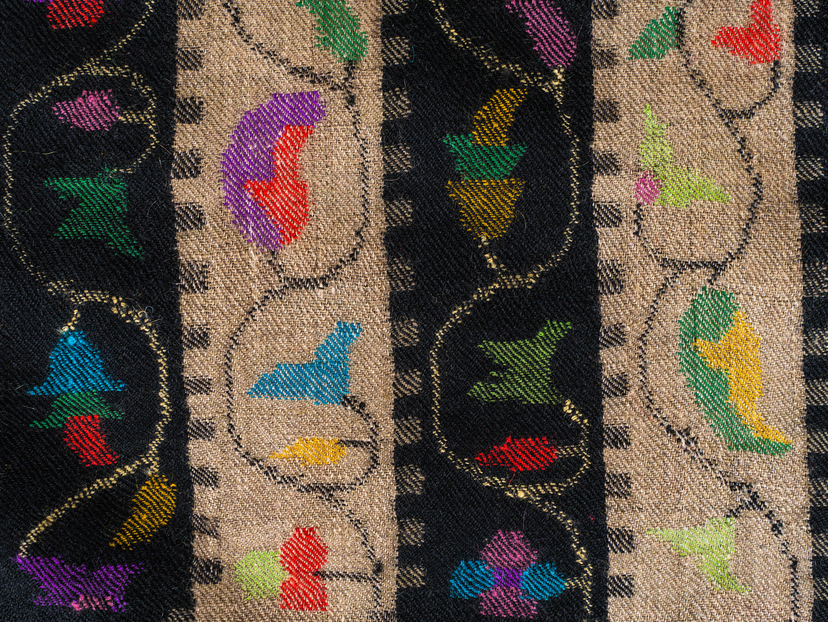 Striped Elegance Hand Woven Kani Pure Pashmina Shawl