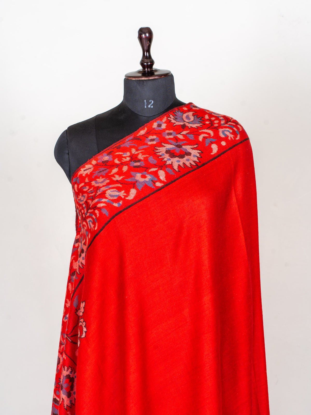 Scarlet Heritage Pure Pashmina Hand Woven Kani Shawl