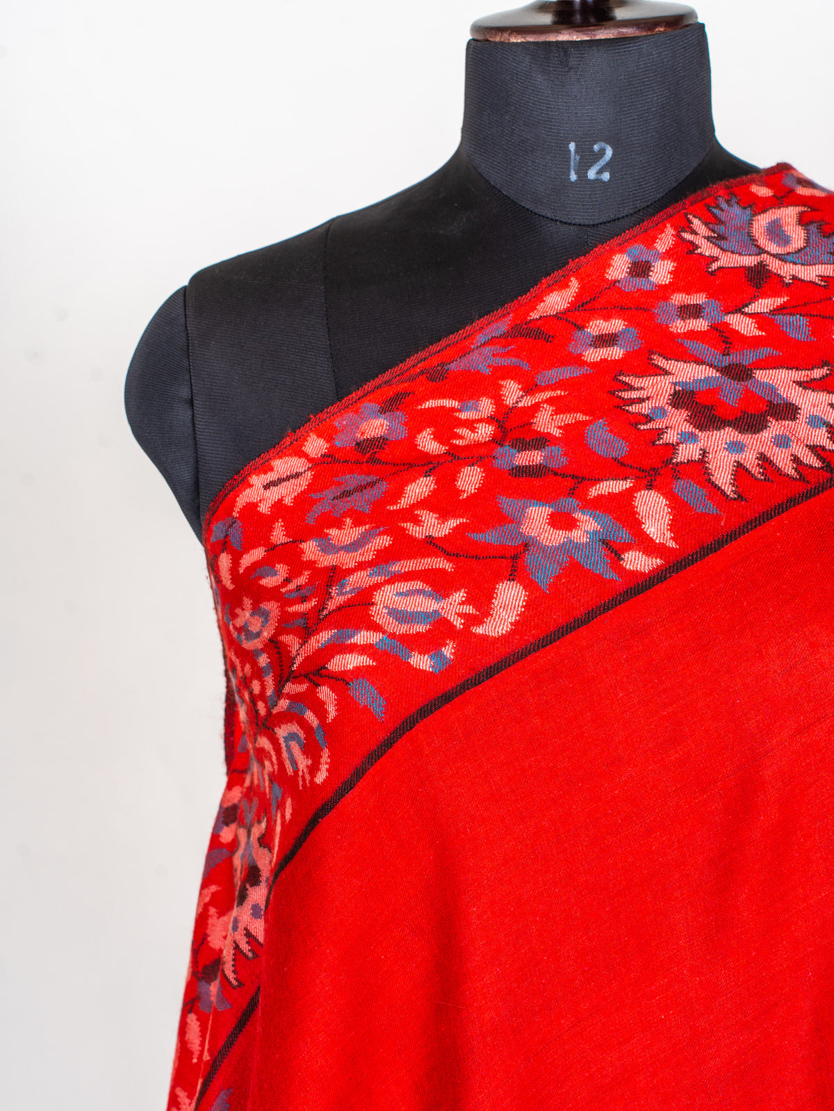 Scarlet Heritage Pure Pashmina Hand Woven Kani Shawl