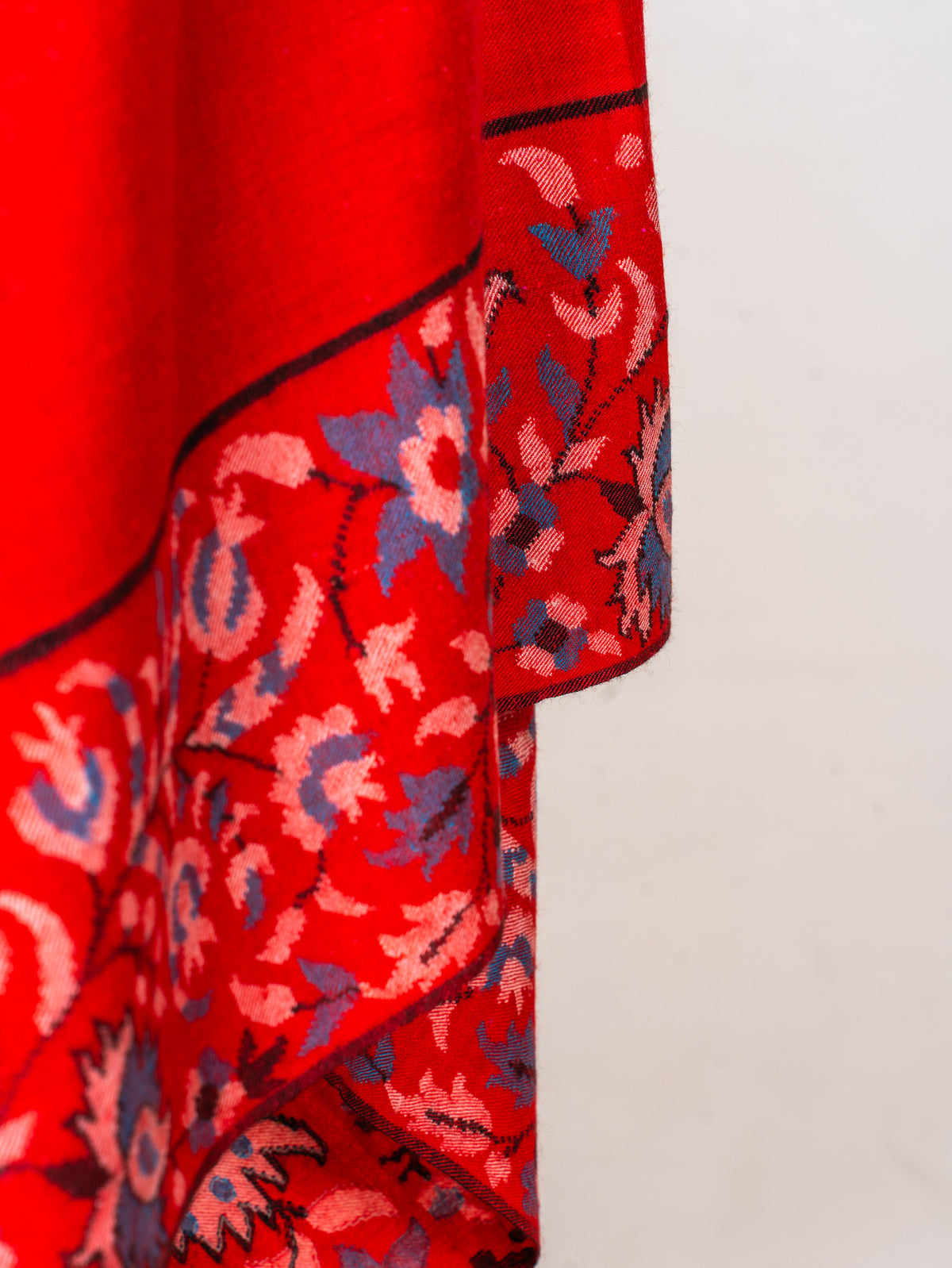 Scarlet Heritage Pure Pashmina Hand Woven Kani Shawl