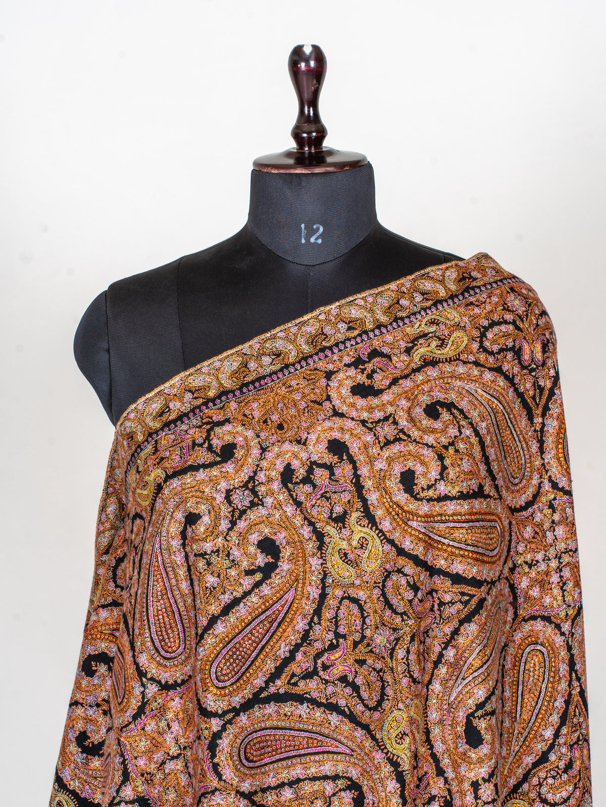 Pure Silk Embroidered Pure Pashmina Shawl