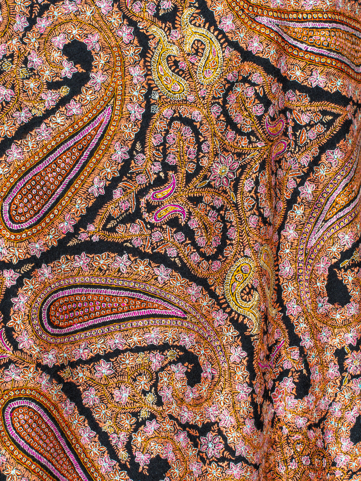 Pure Silk Embroidered Pure Pashmina Shawl