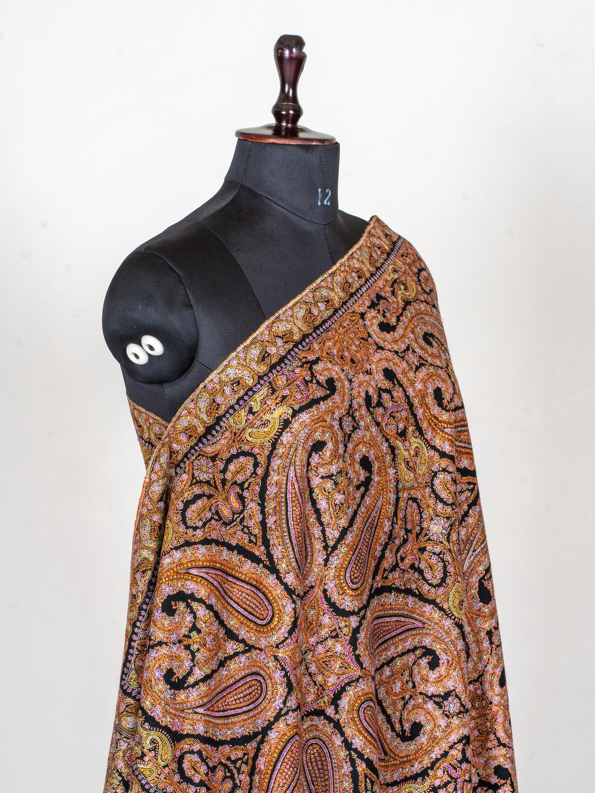 Pure Silk Embroidered Pure Pashmina Shawl