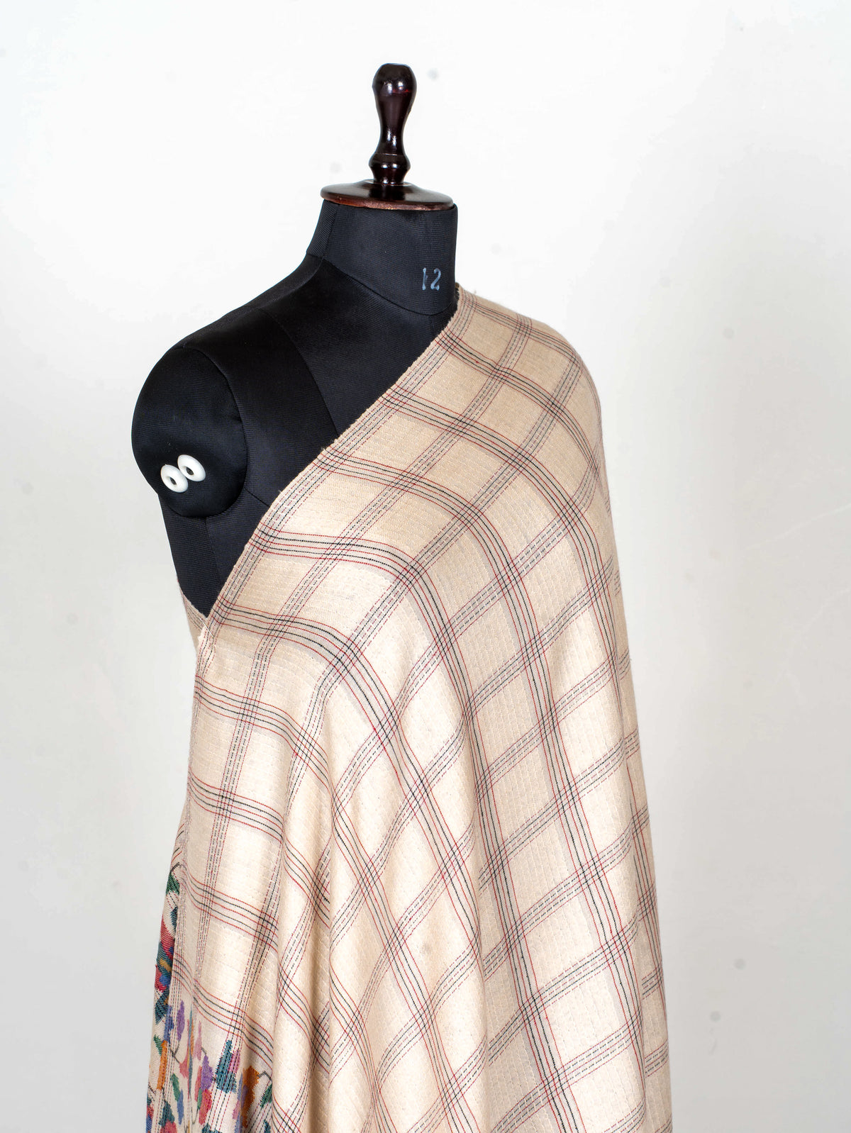 Towel style Pure Pashmina Hand Woven Kani Shawl