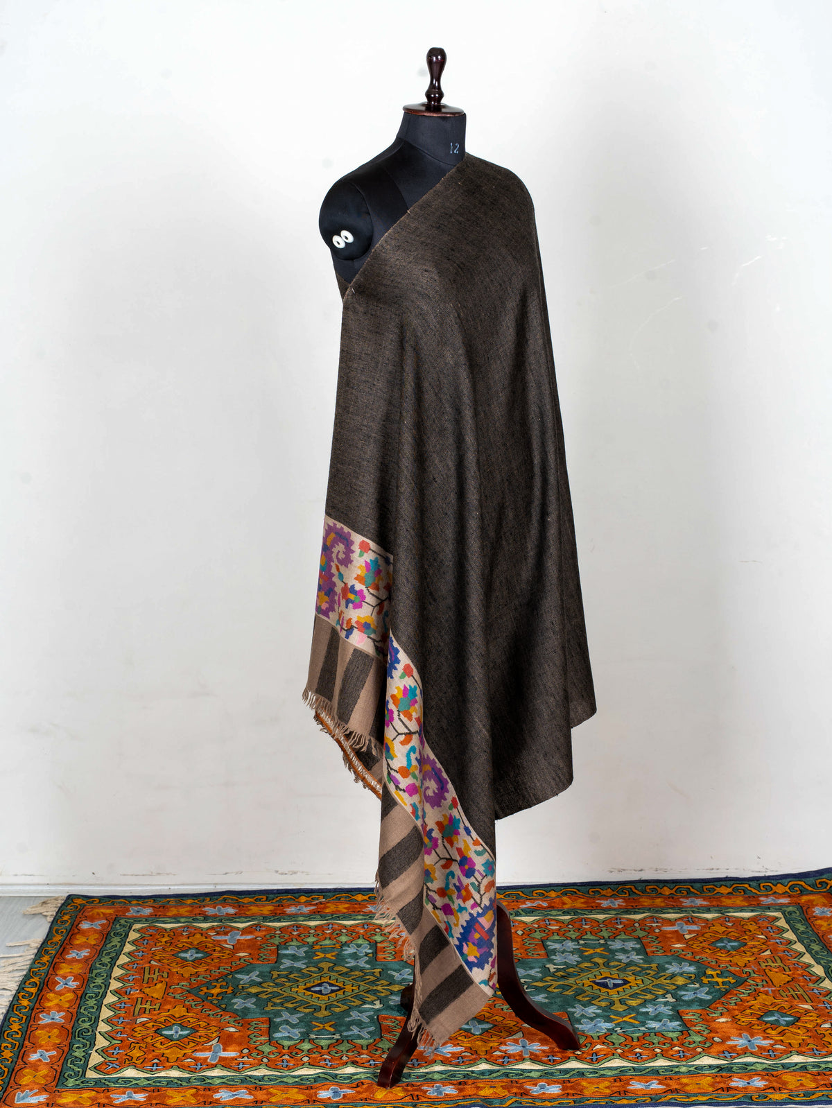 Earth & Bloom Hand Woven Kani Pure Pashmina Shawl