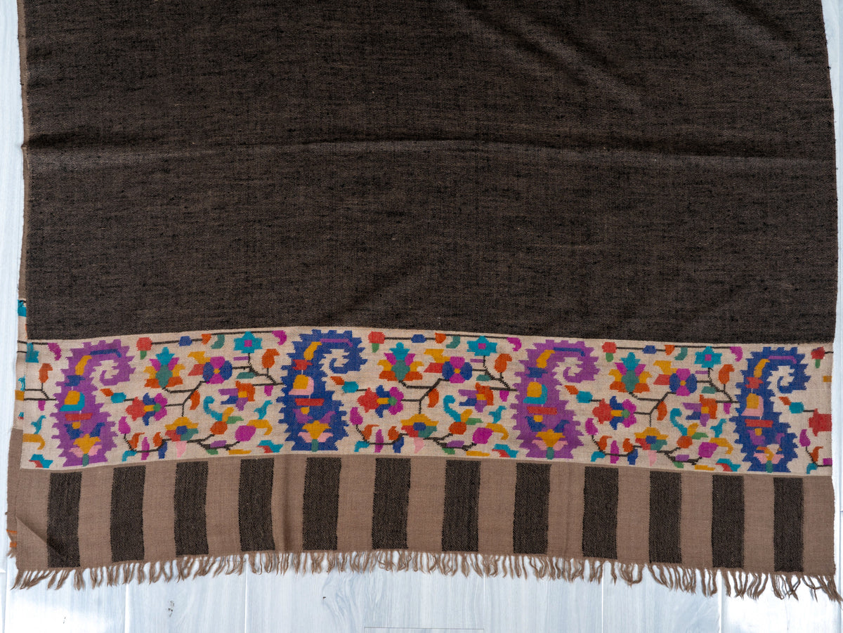 Earth & Bloom Hand Woven Kani Pure Pashmina Shawl