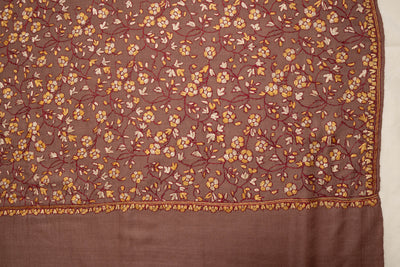 Chashm-e-Gul – Merino Wool Shawl with Hand-Embroidered Sozni Elegance