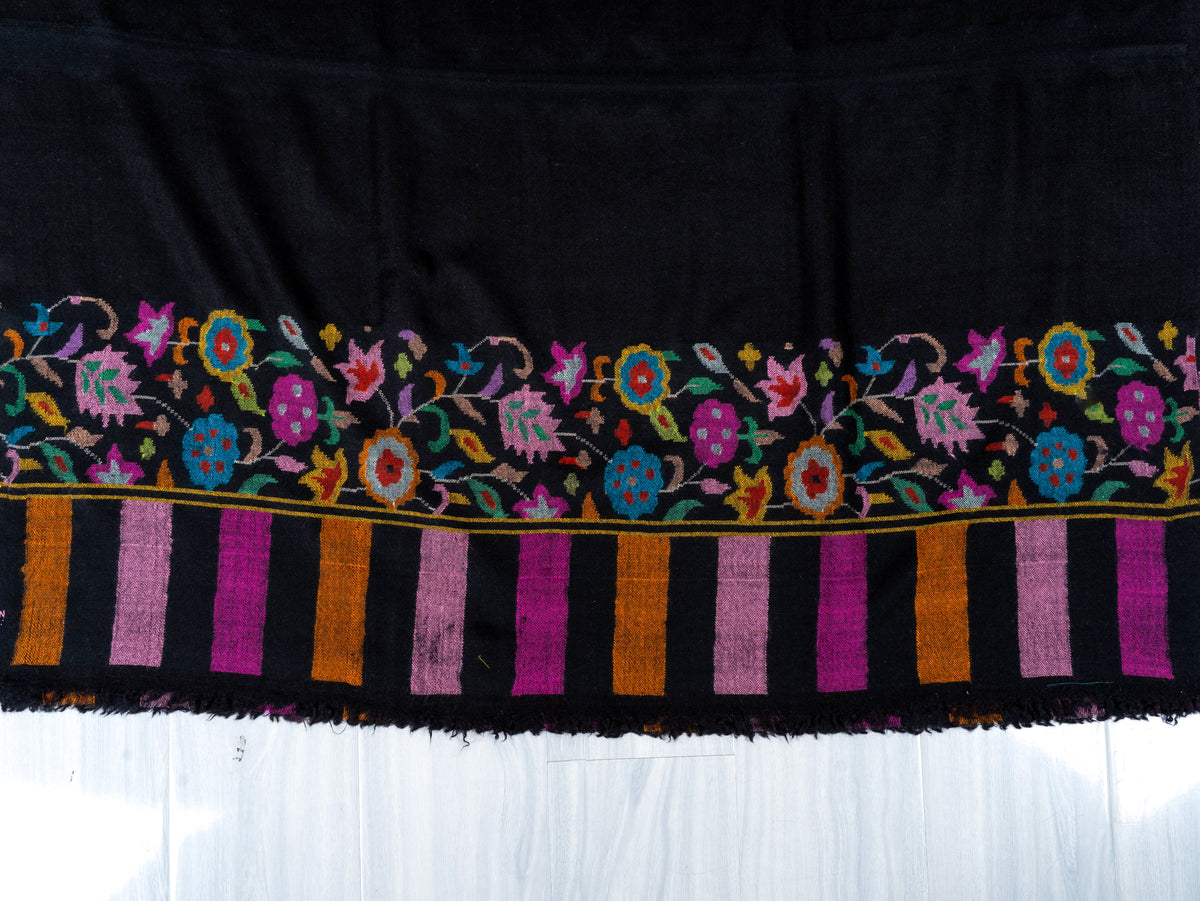 Noir Garden Hand Woven Kani Pure Pashmina Shawl
