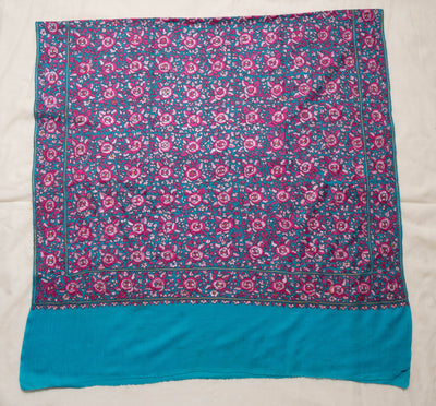 Shabnam Gul – Hand-Embroidered Sozni Jamawar Shawl in Merino Wool