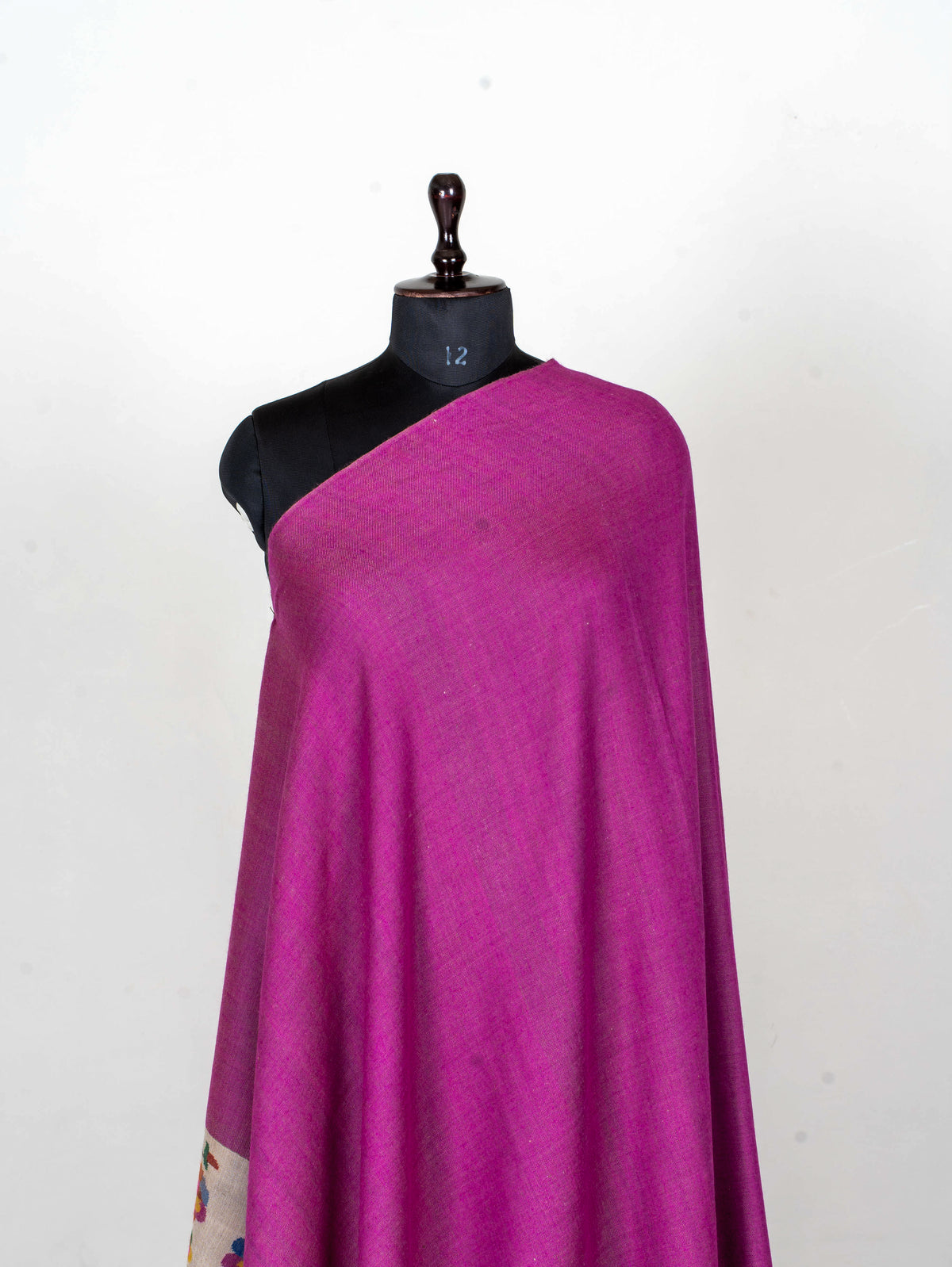 Magenta Whisper Pure Pashmina Hand Woven Kani Shawl