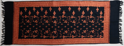 Shabnam-e-Zar – Merino Wool Scarf with Hand Aari Embroidery