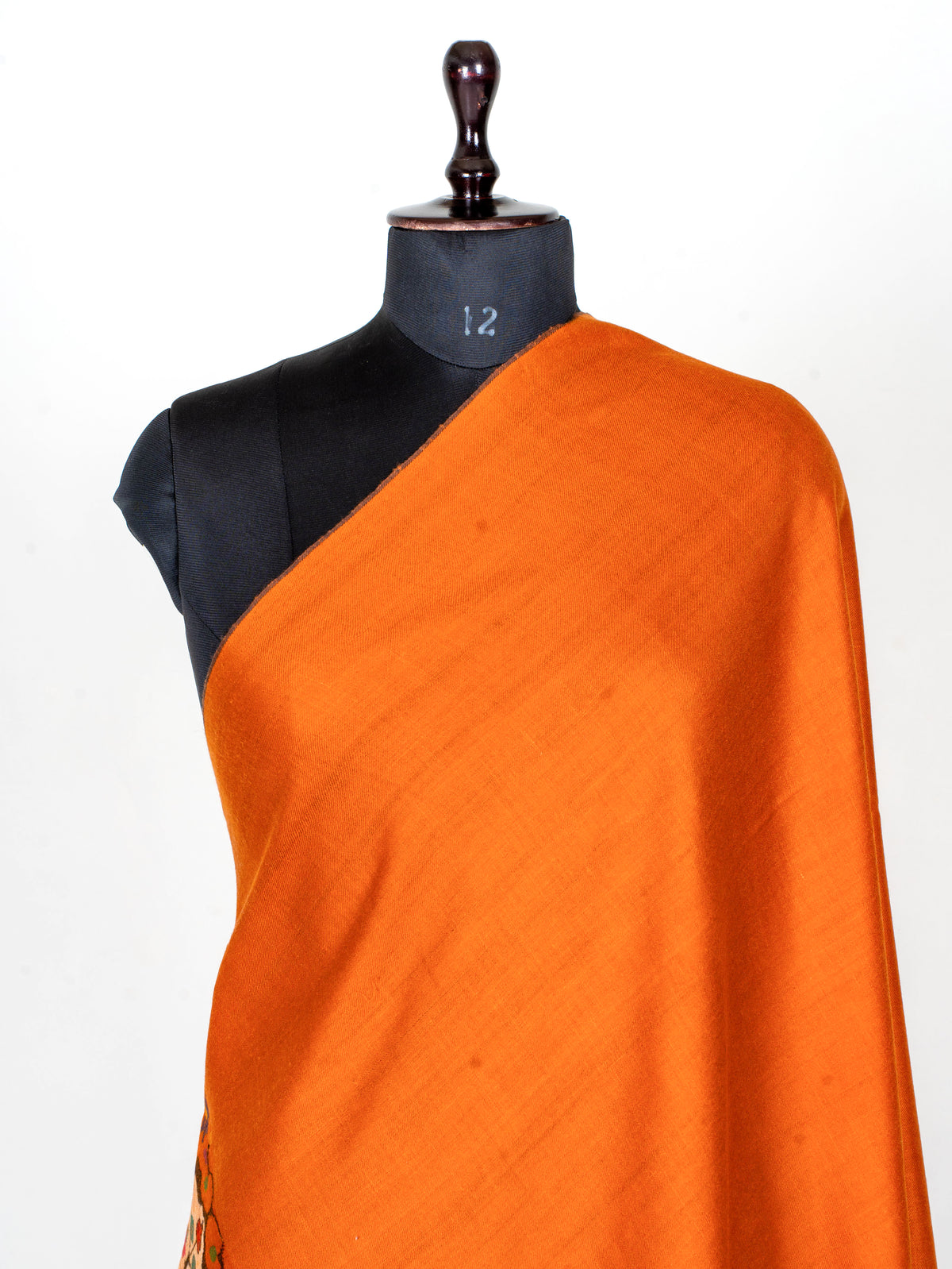 Sunset Flame Pure Pashmina Hand Woven Kani Shawl