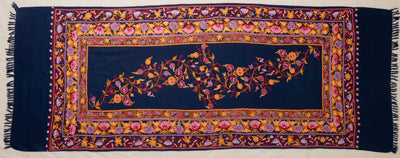 Neel Kamal – Hand Aari Embroidered Merino Wool Scarf