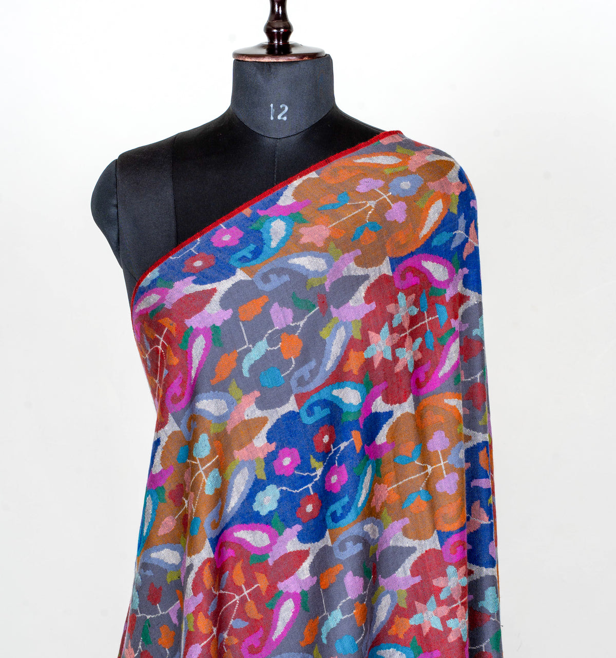 2.5 Yards Painted Reverie Hand Woven Kani Pure Pashmina Shawl