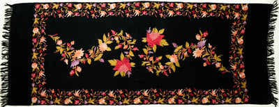 Neel Kamal – Hand Aari Embroidered Merino Wool Scarf