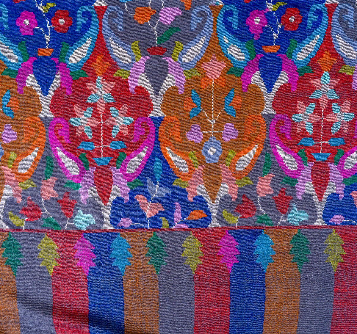 2.5 Yards Painted Reverie Hand Woven Kani Pure Pashmina Shawl