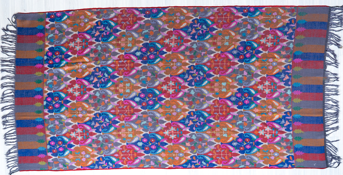 2.5 Yards Painted Reverie Hand Woven Kani Pure Pashmina Shawl