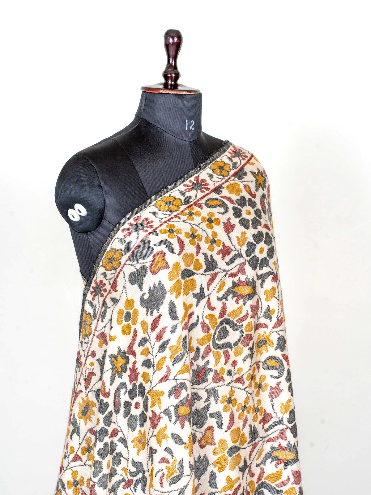 Autumn Meadow Hand Spun and Hand Woven Kani Pure Pashmina Shawl