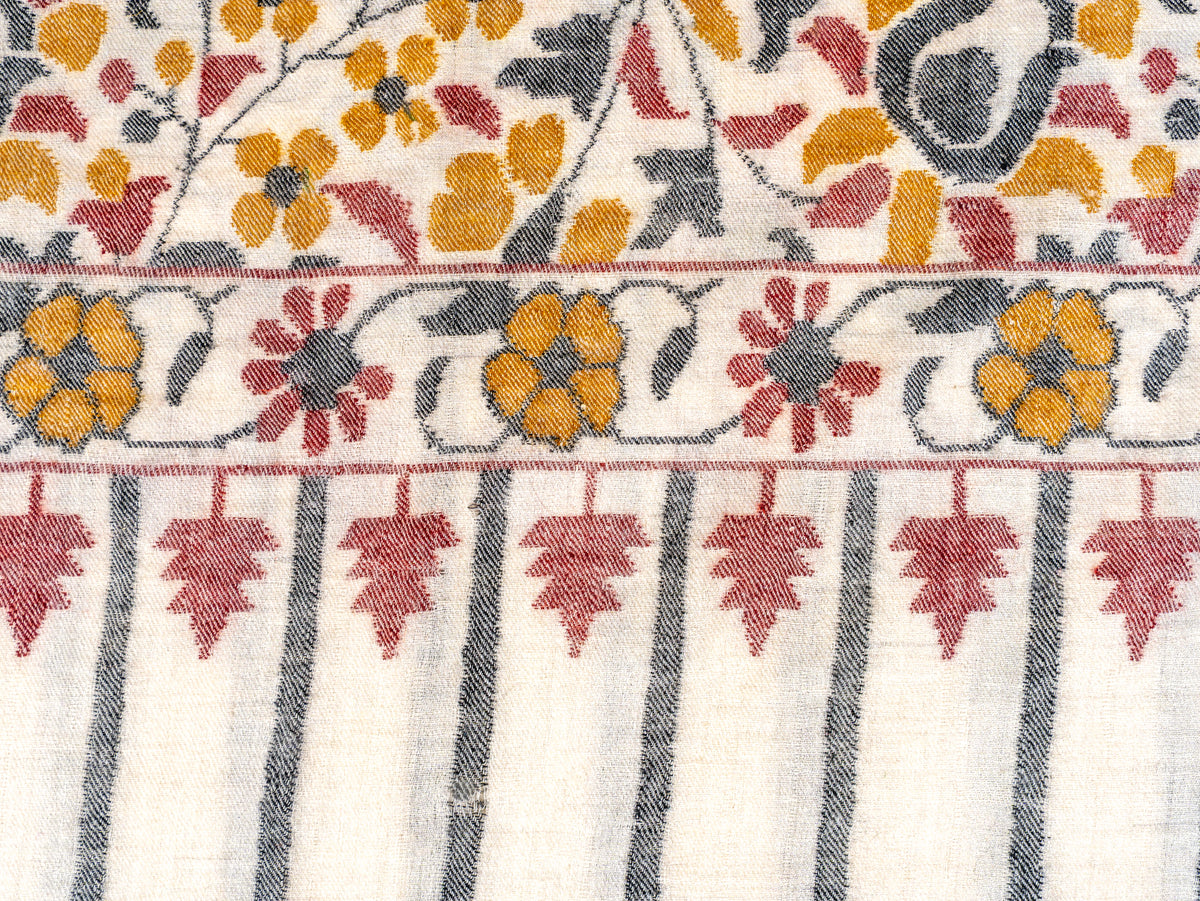 Autumn Meadow Hand Spun and Hand Woven Kani Pure Pashmina Shawl