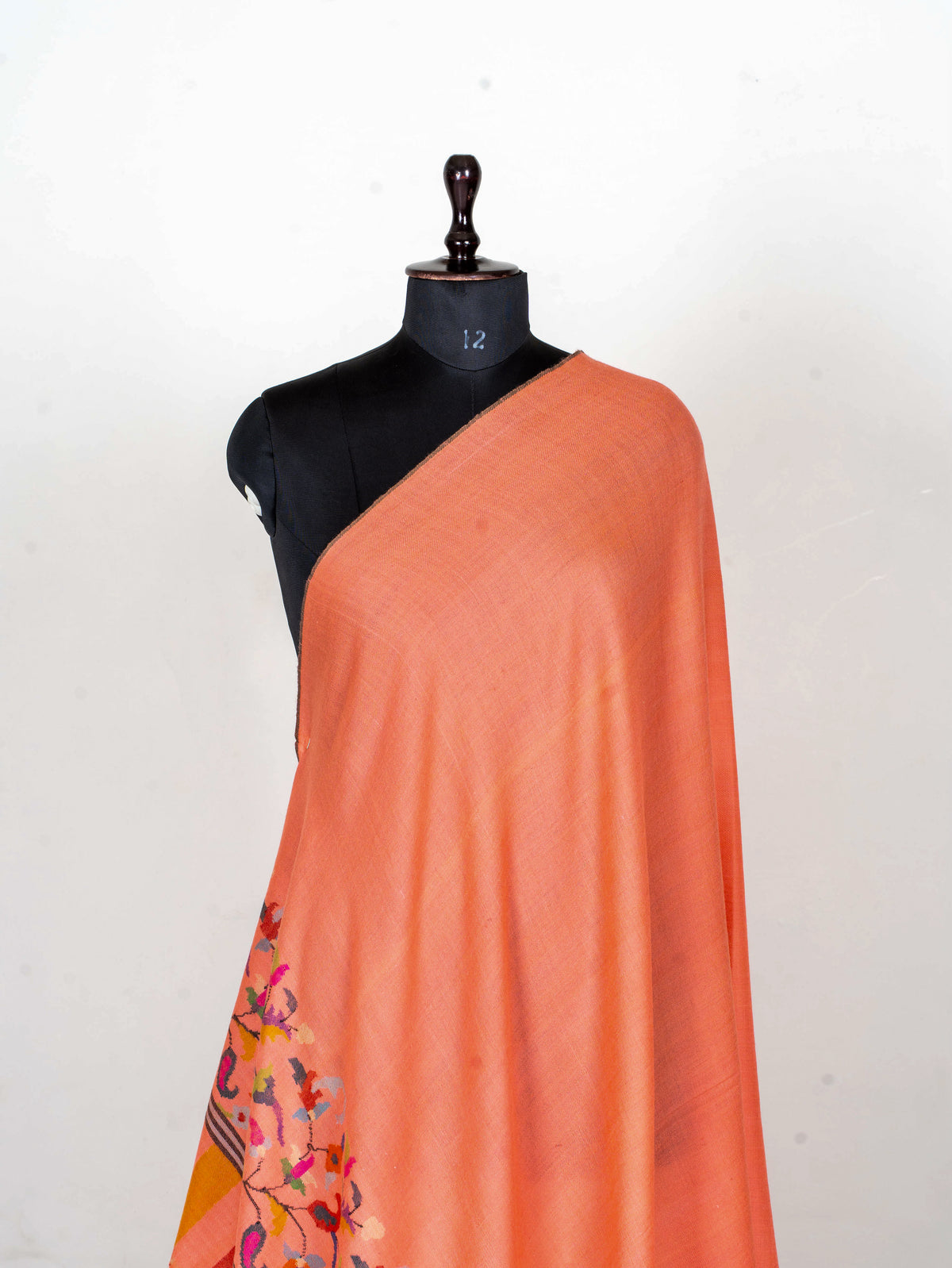 Coral Garden Hand Woven Kani Pure Pashmina Shawl