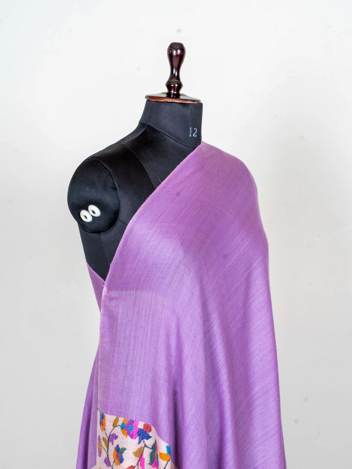Lilac Meadow Hand Woven Kani Pure Pashmina Shawl