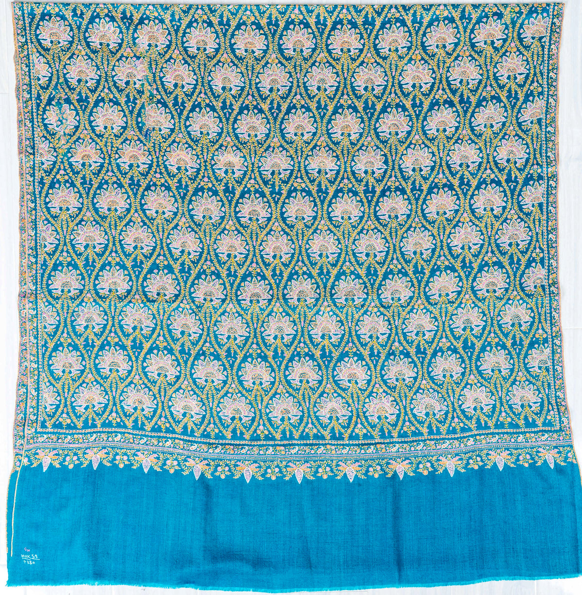 Pure Silk Embroidered Pure Pashmina Shawl
