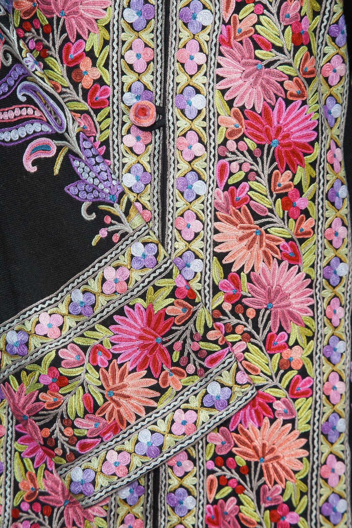 Ravishing Rangrez: Kashmiri Aari Floral Hand-Embroidered Jacket