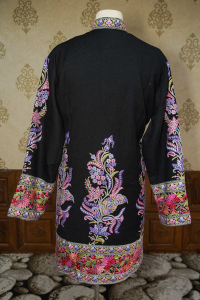 Ravishing Rangrez: Kashmiri Aari Floral Hand-Embroidered Jacket