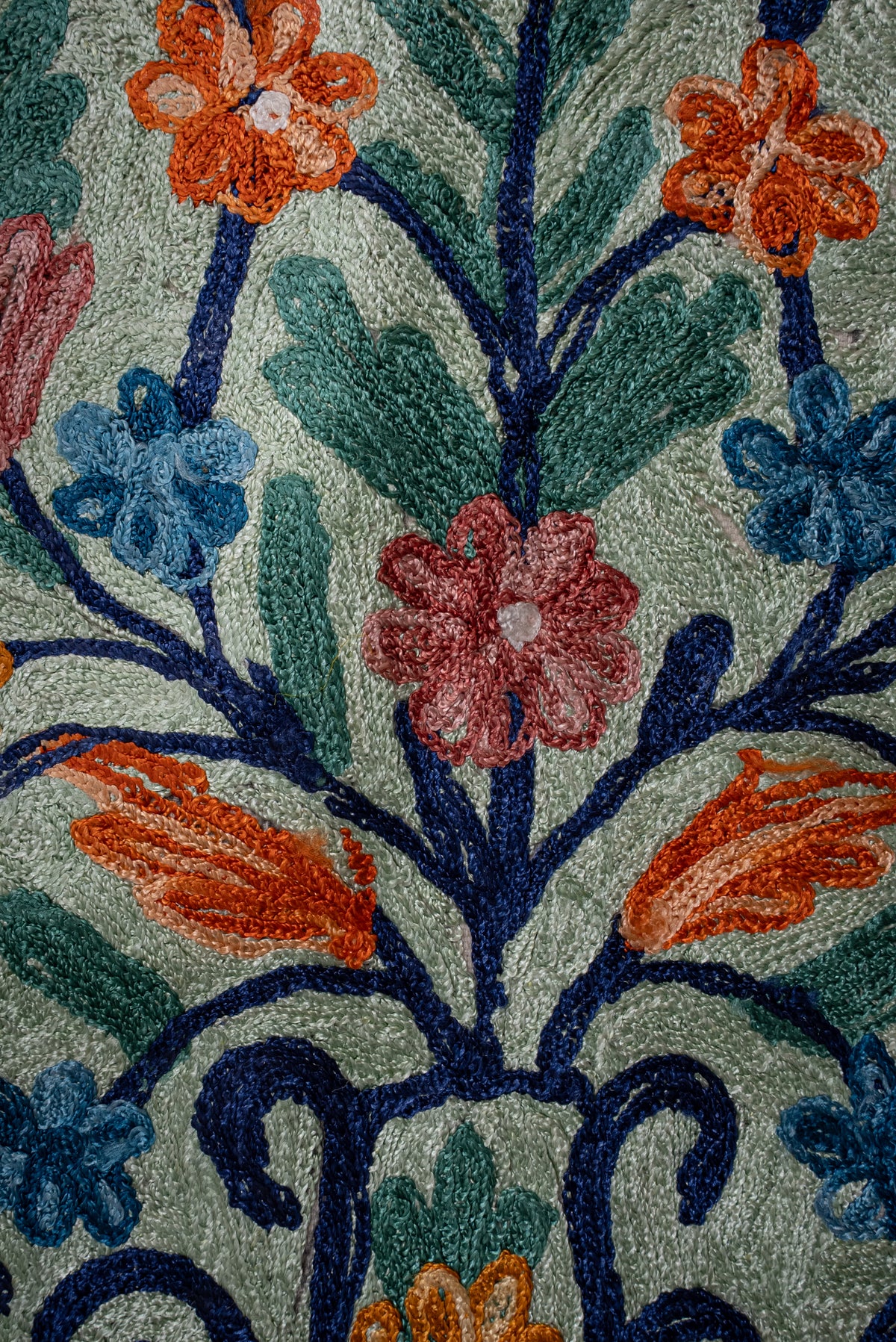 Royal Meadow Dome: Hand Embroidered Jainimaz (Prayer Mat)
