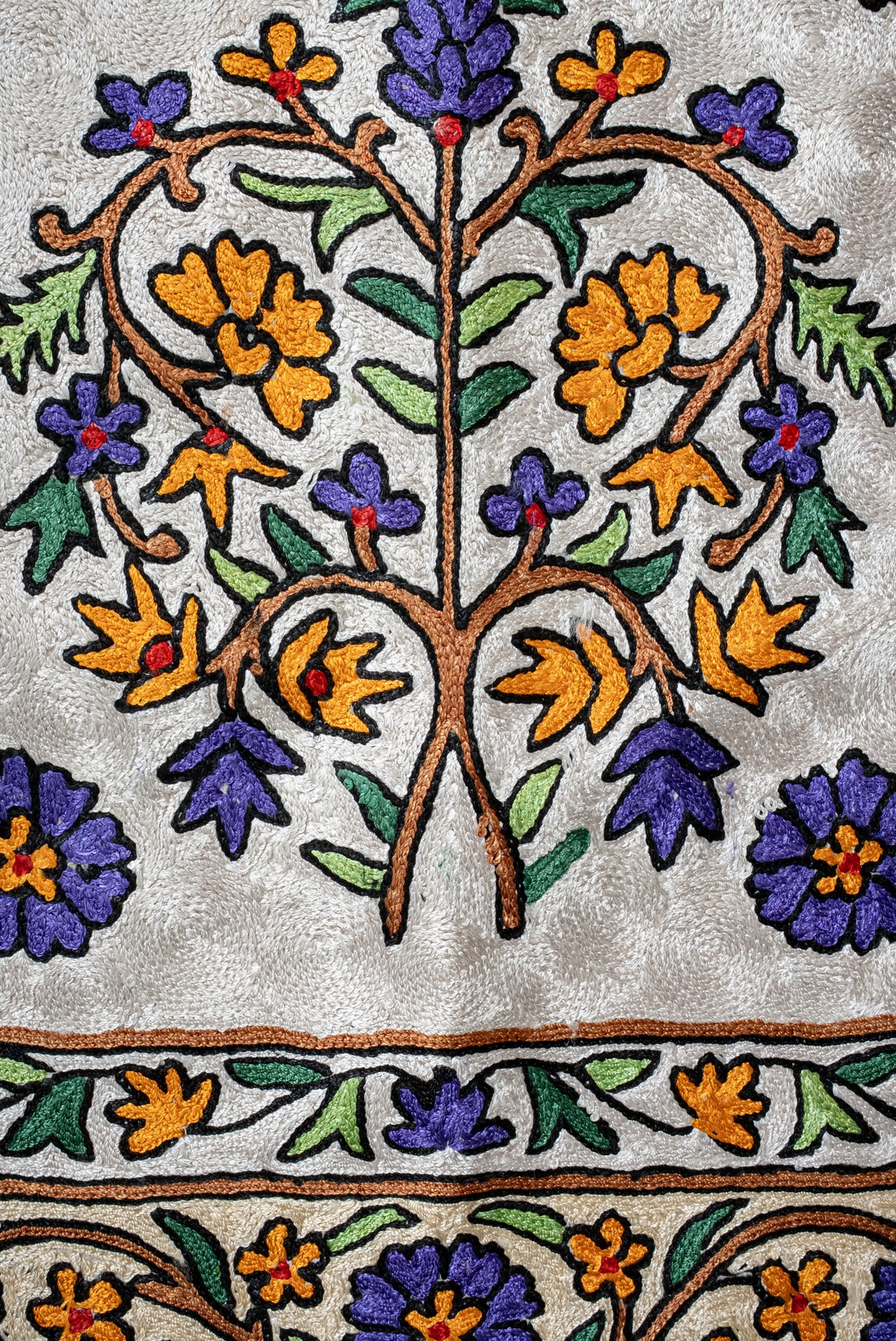 Garden of Serenity Arch: Hand Embroidered Jainimaz (Prayer Mat)