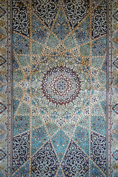 Pure Silk Kashmiri Carpet (3ft * 5ft) - KashmKari