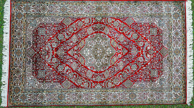 Pure Silk Kashmiri Carpet 3ft * 5ft (36" * 60")