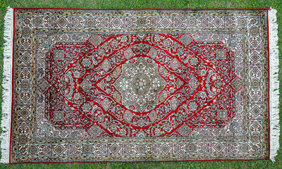 Pure Silk Kashmiri Carpet 3ft * 5ft (36" * 60")