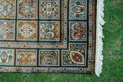 Pure Silk Kashmiri Carpet 4ft* 6ft (48" * 72")