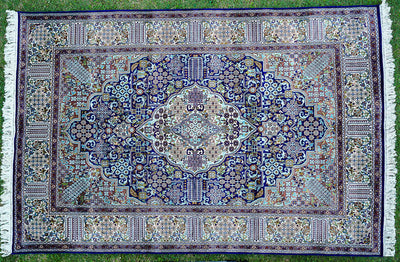 Pure Silk Kashmiri Carpet 4ft* 6ft (48" * 72")