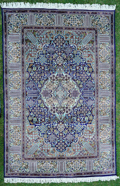Pure Silk Kashmiri Carpet 4ft* 6ft (48" * 72")