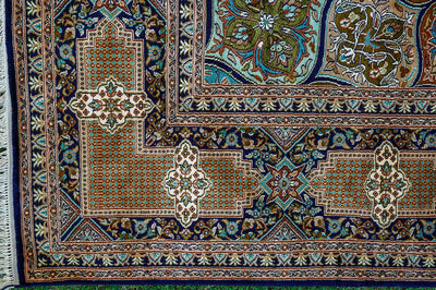 Pure Silk Kashmiri Carpet 6ft* 9ft (72" * 108")