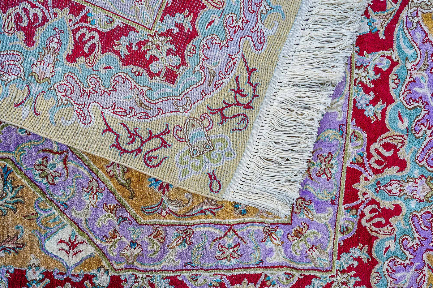 Pure Silk Kashmiri Carpet 6ft * 9ft (72" * 108")
